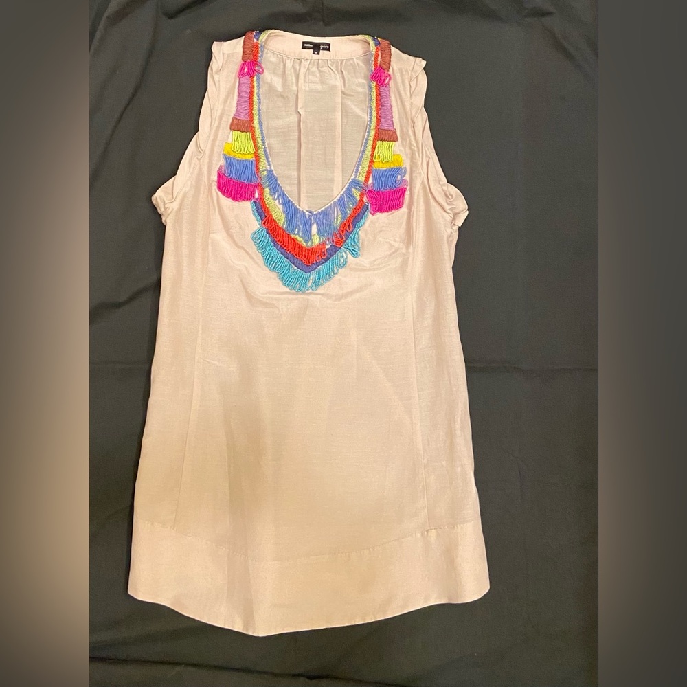 Nanette Lepore beaded tank blouse